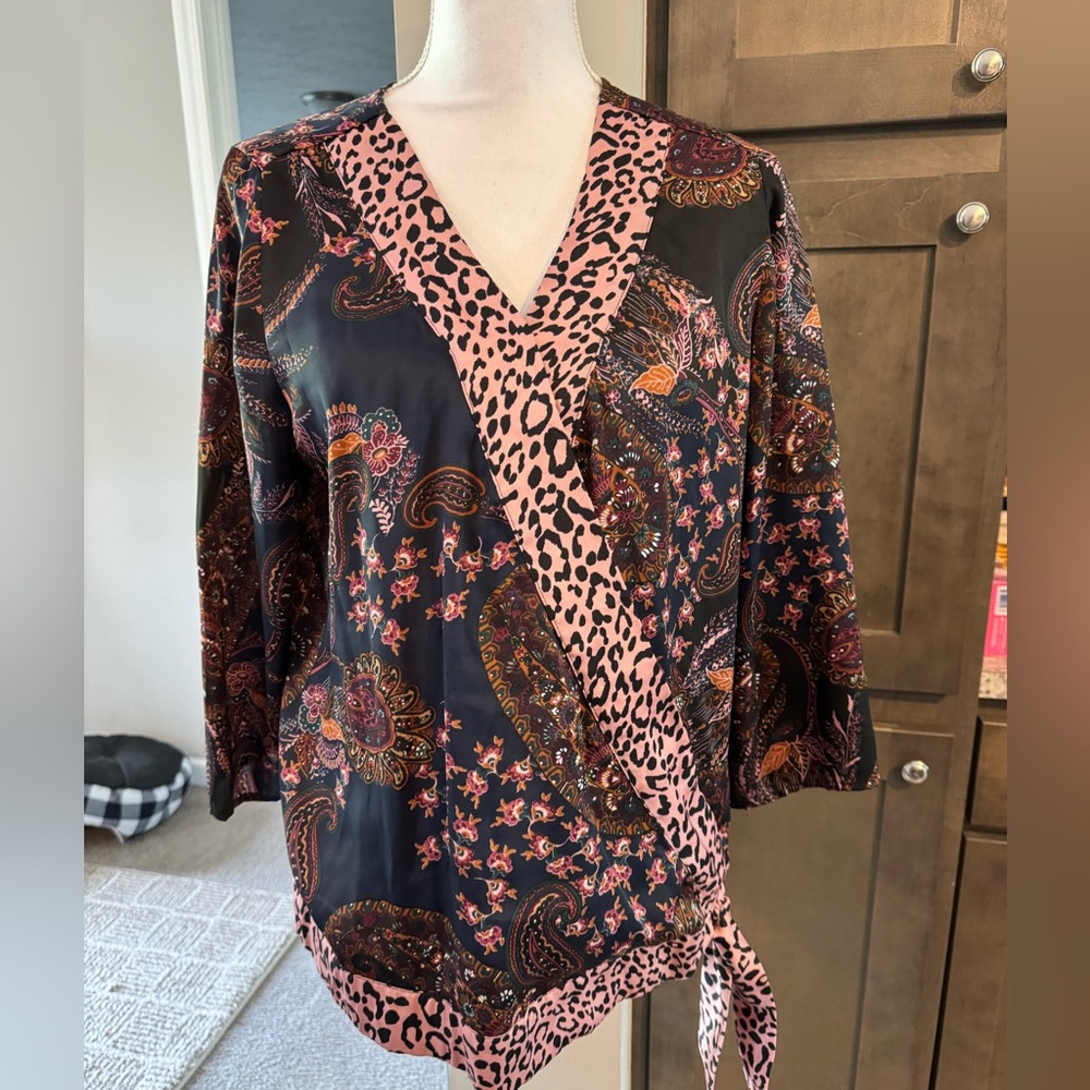 Dressbarn wrap blouse